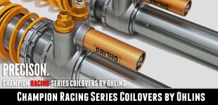 Champion Racing Series Coilovers by Ohlins | For GT3 and GT3RS Applications