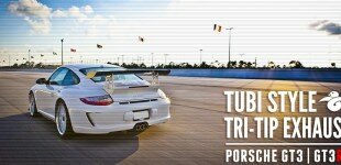 Tubi Style - Porsche GT3/GT3RS Three-Pipe Center Muffler (Titanium)