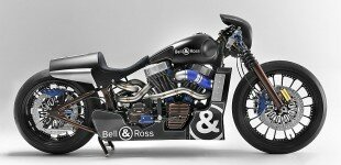 Harley Davidson And Bell & Ross Created Nascafe Racer Bike