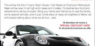Champion Motorsport Open House 2013