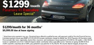 Champion Porsche | Panamera Executive Lease Special