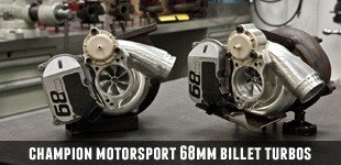 Champion Motorsport 68mm Billet Turbo Chargers for 997.1